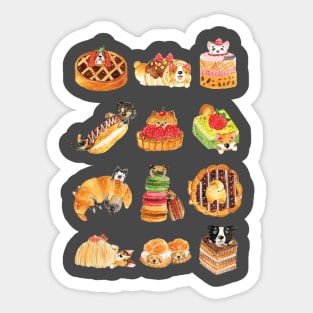 Puppy Pastries Sticker